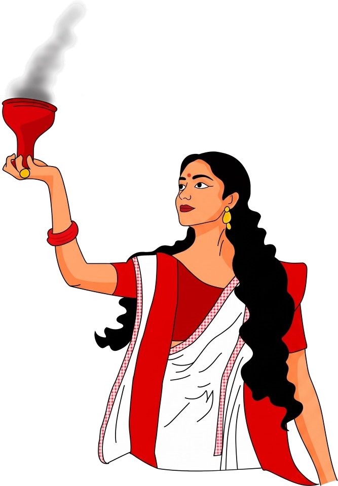 Dhunuchi Naach Traditional Dancer